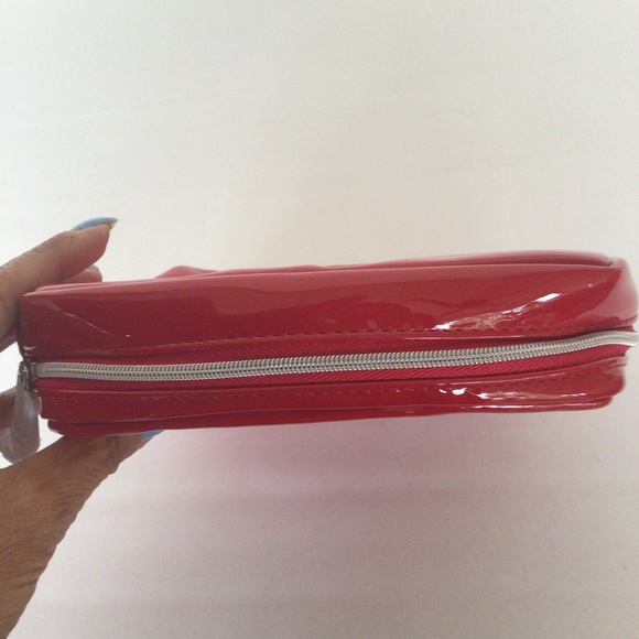 CHRISTIAN DIOR GLOSSY RED MAKEUP COSMETICS BAG NWOT - Picture 6 of 14